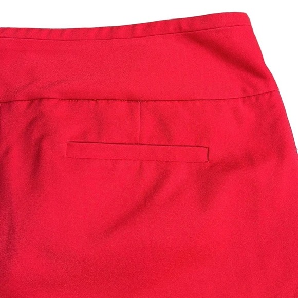NEW YORK & Company Plus Size Stretch Cotton Ankle Skimming Tapered Leg Pants Red - Picture 4 of 7